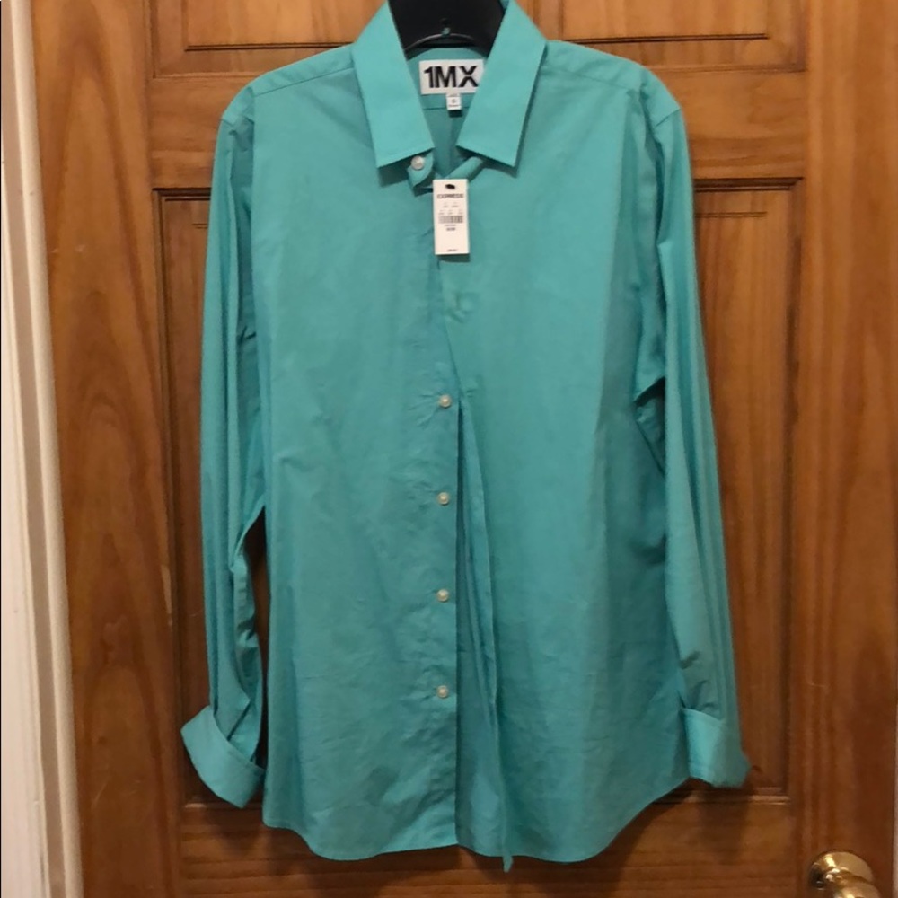 Never worn Express Mint Green Button Down